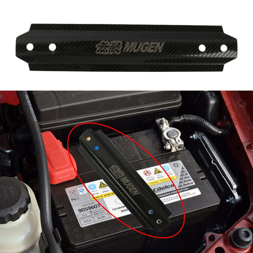 UNIVERSAL MUGEN CARBON ALUMINUM CAR BATTERY TIE DOWN MOUNT BRACKET BRACE BAR