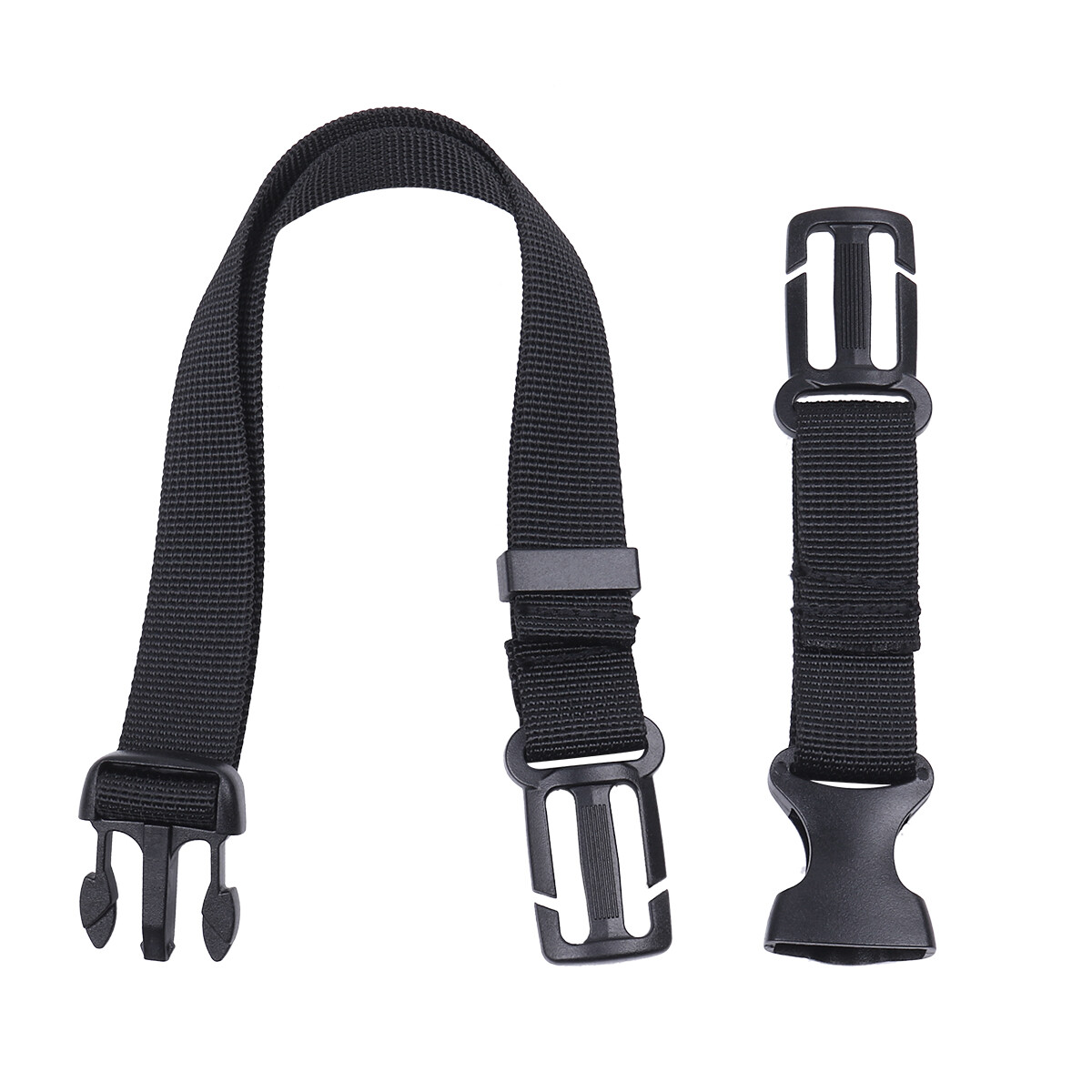 Adjustable Backpack Chest Harness Bag Webbing Sternum Strap w/Quick Buckle Clips