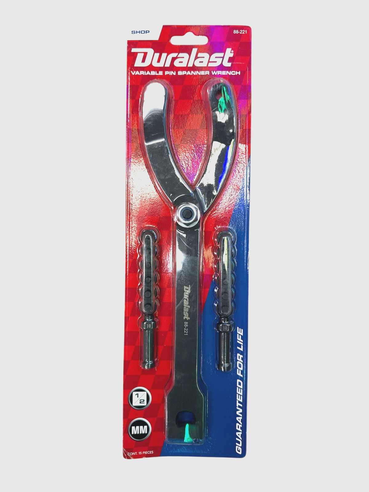 Duralast Variable Pin Spanner Wrench 88-221 1/2 new sealed