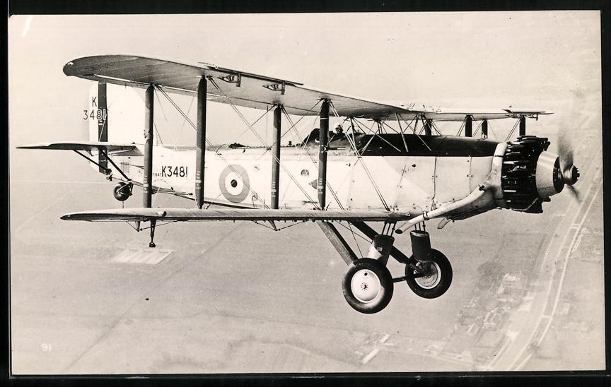 Photography English Airplane Fairey Seal, Identifier: K3481
