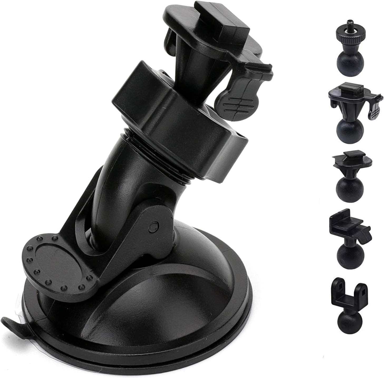 Universal Dash Cam Suction Cup Mount Holder with 6 Adapters 60