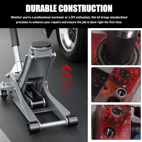Floor Jack Seal Kit, 3 Ton Horizontal Hydraulic Jack O-Ring Seal with Oil 17PCS
