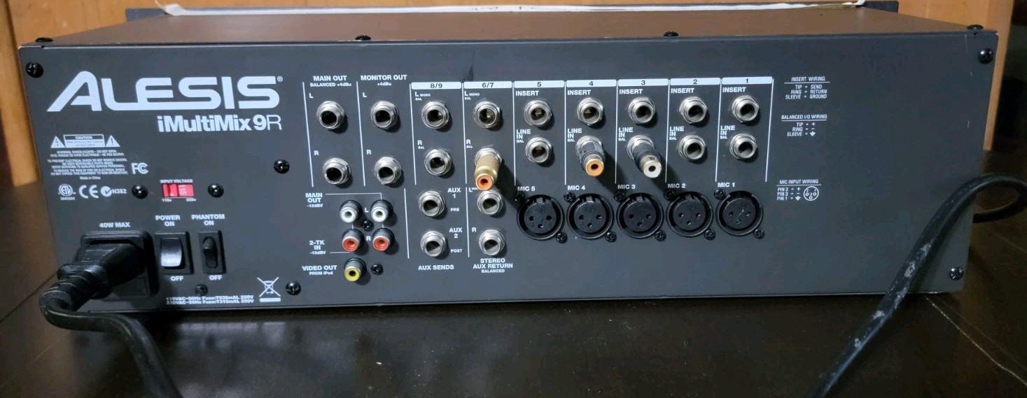 Alesis MultiMix 9R 9-Channel Rackmount MIXER