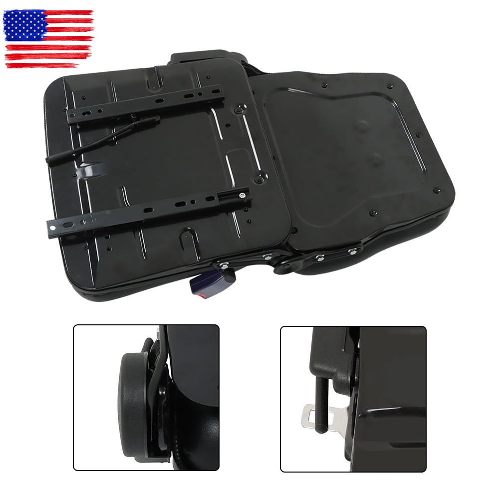 Forklift Seat Fold Down Tractor Seat W/ Adjustable Back & Seatbelt Switch