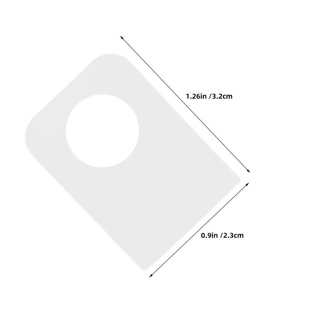300Pcs Reusable Adhesive Hooks Tabs Clear Plastic Hang Tabs for Retail Display
