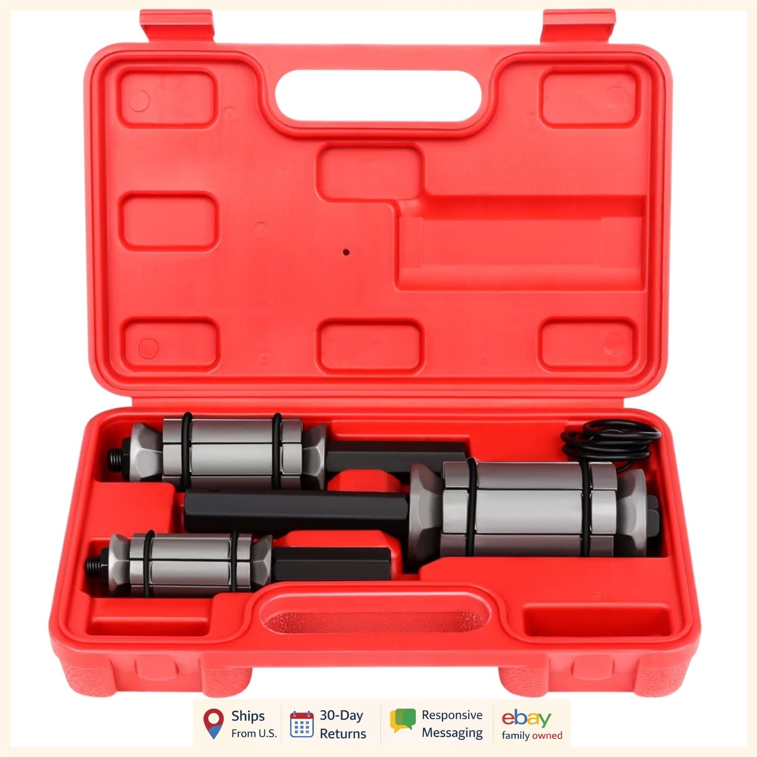 Universal Pipe Expander Set for Straightening Muffler Dents and Damage