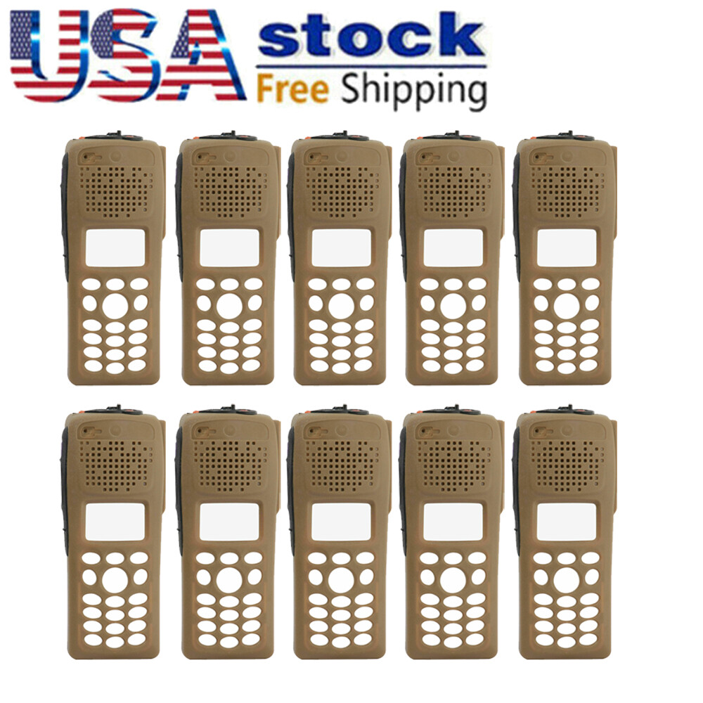 10Pack Brown Refurbish Kit Front Case Housing for XTS2500 Model 3 Portable Radio
