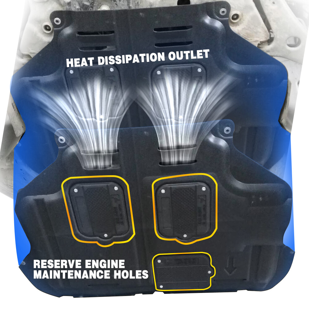 Engine Splash Shield For Ford Focus ST 2013-2018 Auto Under Guard Mudguard Black