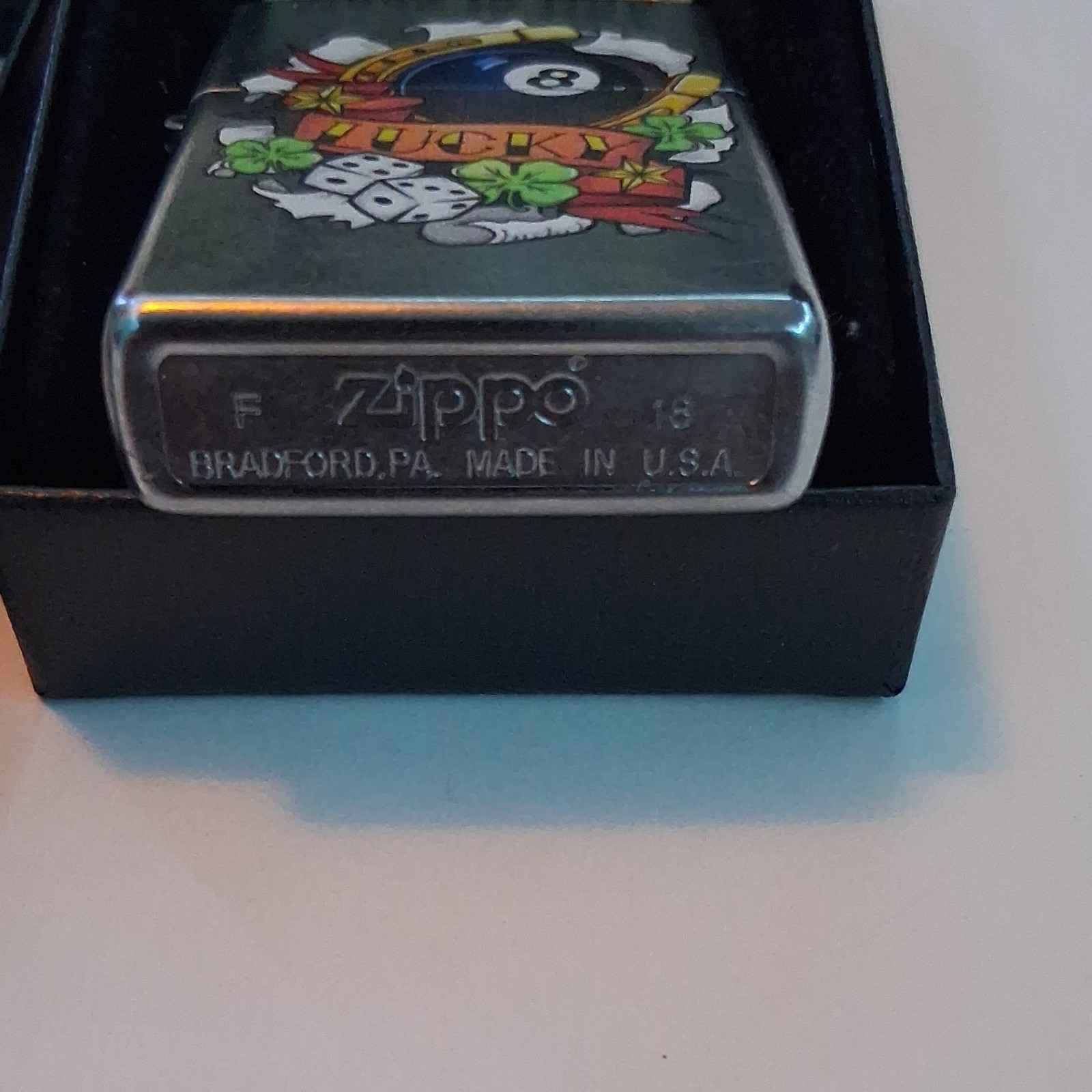Zippo Windproof Lucky 8 Ball with Dice Lighter