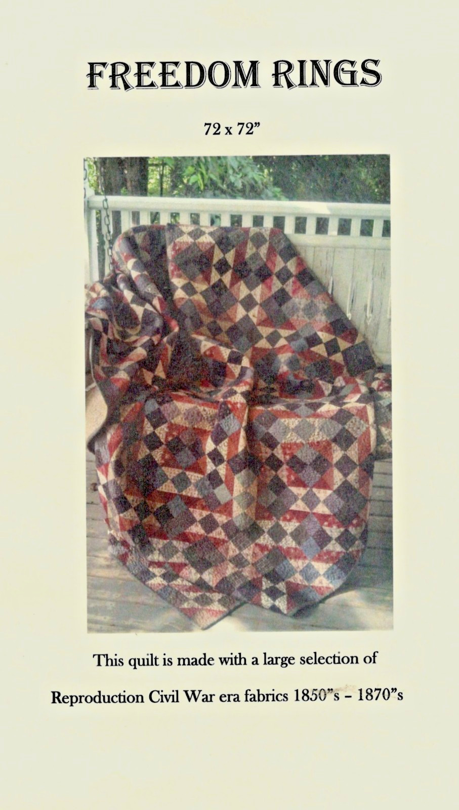 Freedom Rings Quilt Quilting Pattern by Selma Bennett