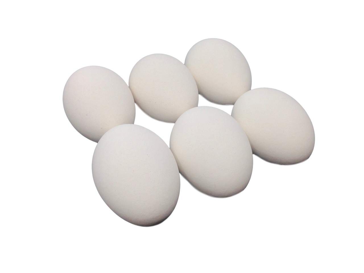 Ceramic Chicken Nesting Eggs (White) - Fake Training Eggs for Laying Chickens...