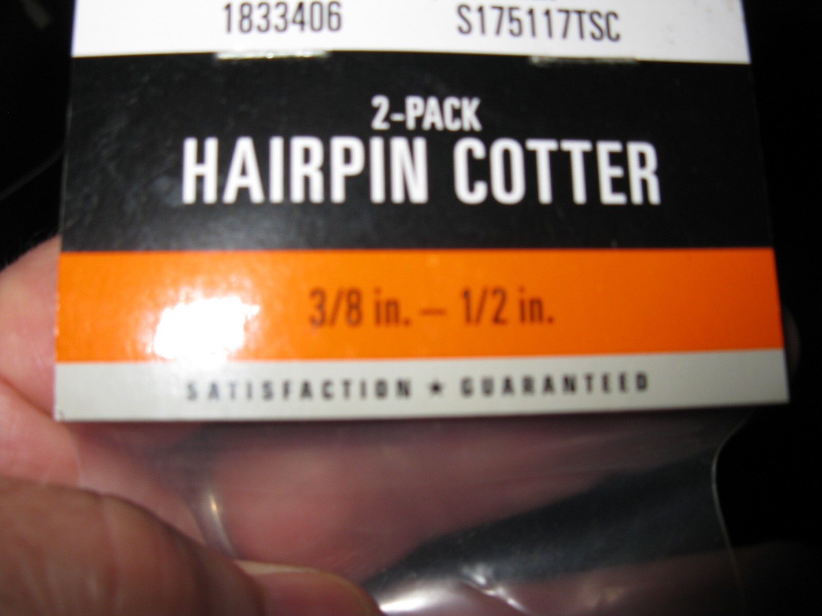 Hairpin Cotter Pins OS in packages 5 items