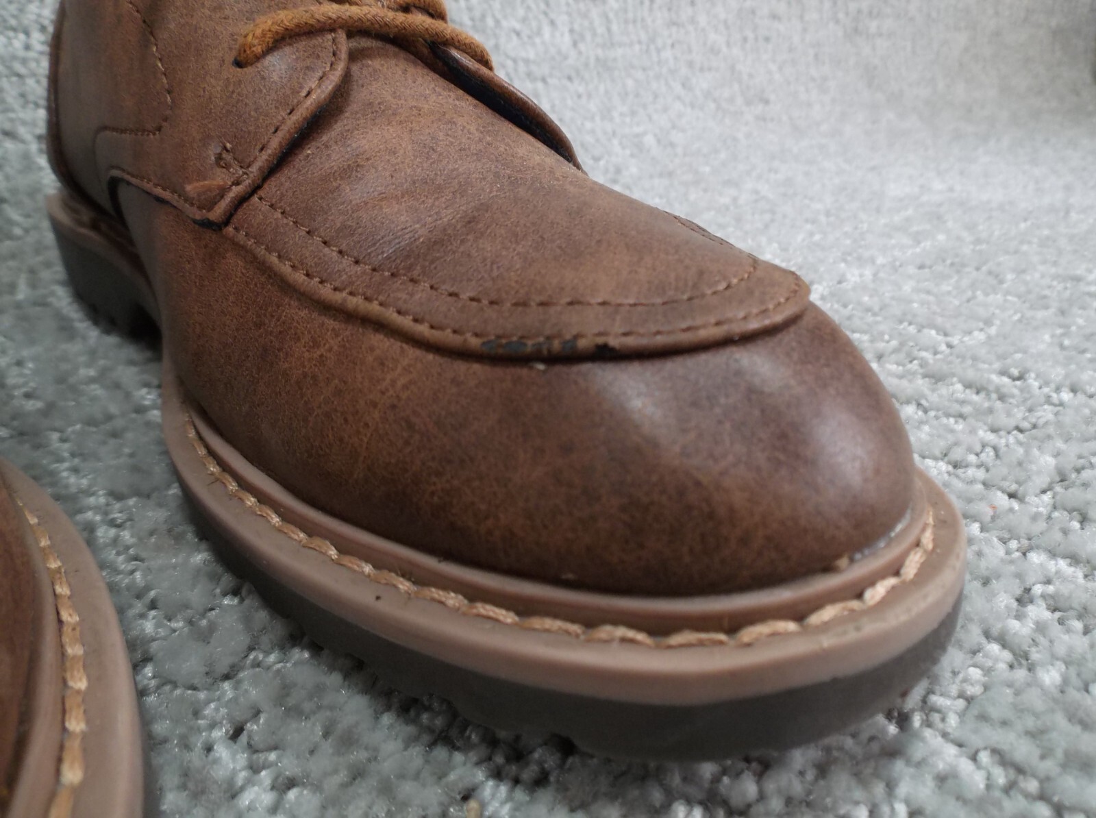 Kenneth Cole Reaction Leather Lace Up Oxford Dress Shoe Brown Size 3 women's