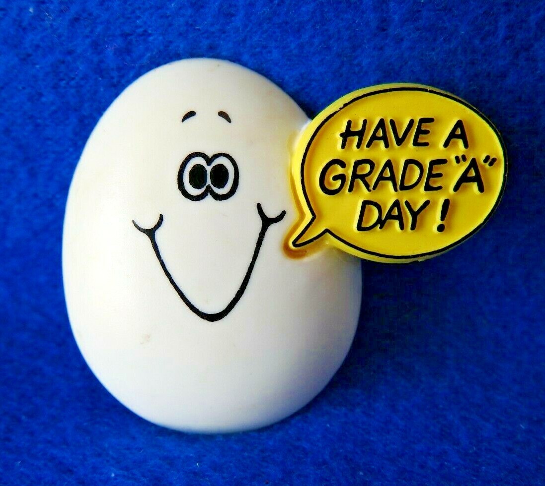 Hallmark Easter Pin 1981 - 1982 Have a Grade A Day! 150ELP335-5