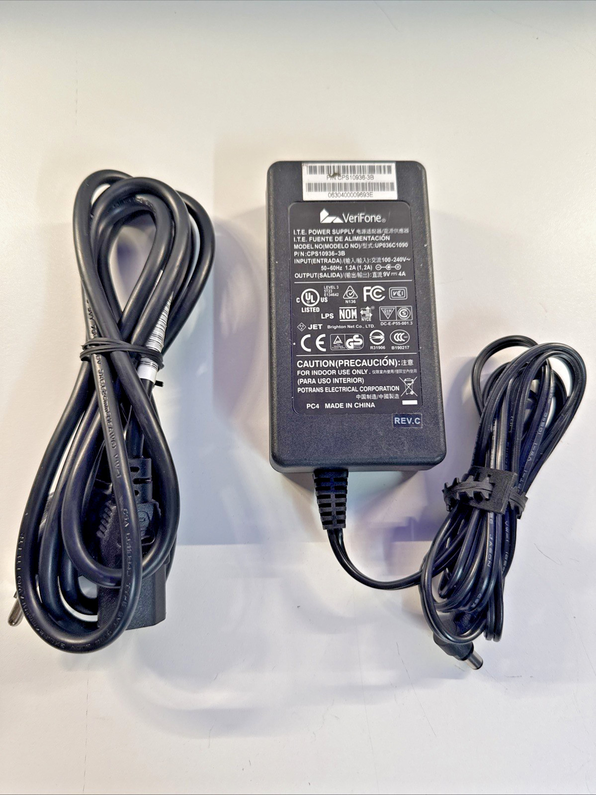 VeriFone CPS10936-3B Power Supply Adapter