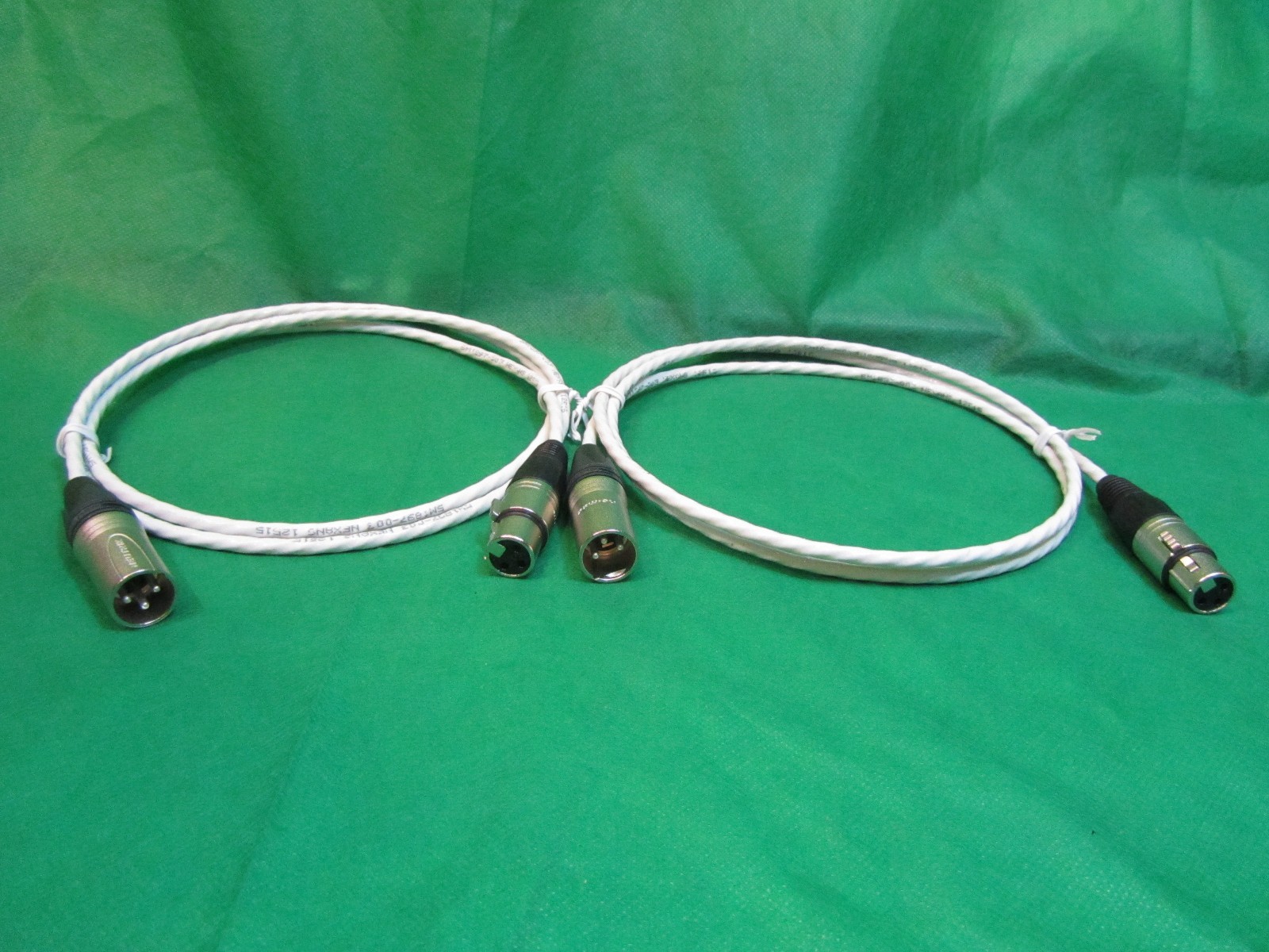 4 FT SILVER PLATED MIL-SPEC MIC BALANCED XLR INTERCONNECT FOR KRELL AMPLIFIERS.
