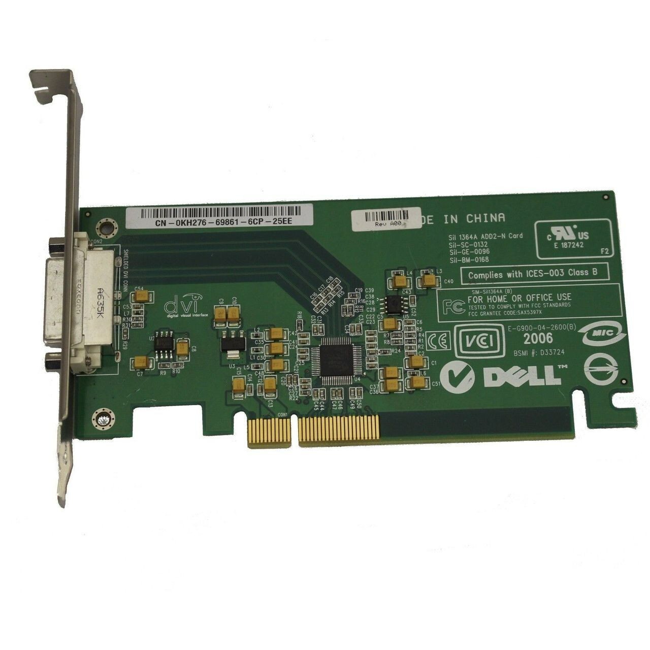 Dell  Sil 1364A ADD2-N PCI-Express DVI-D Graphic Card  L-E  KH276 0KH276