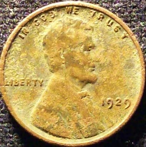 1929 P Lincoln Wheat Cent/Penny