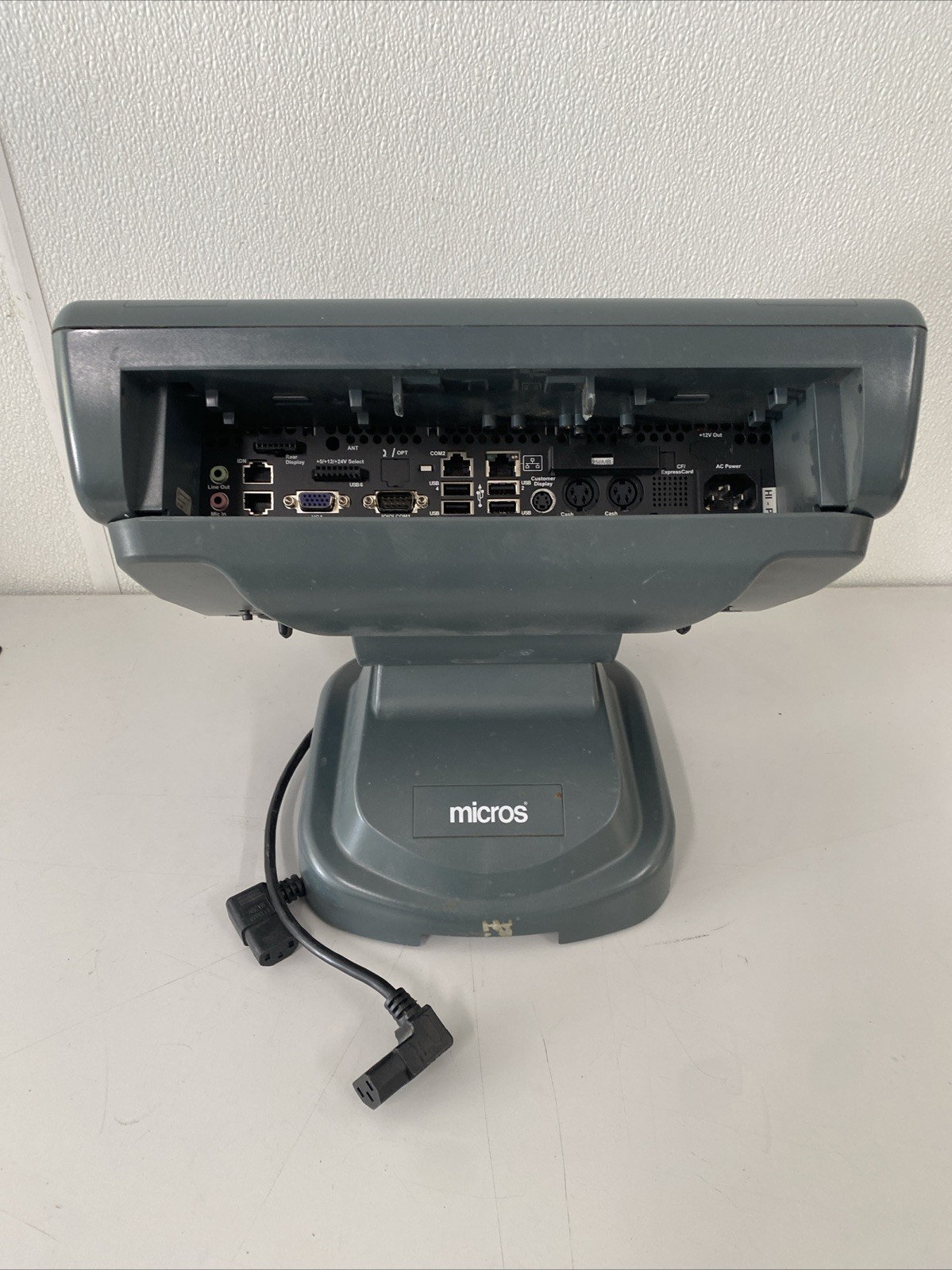 MICROS WS5A 400814-101 Touch Screen POS Terminal Register With Stand