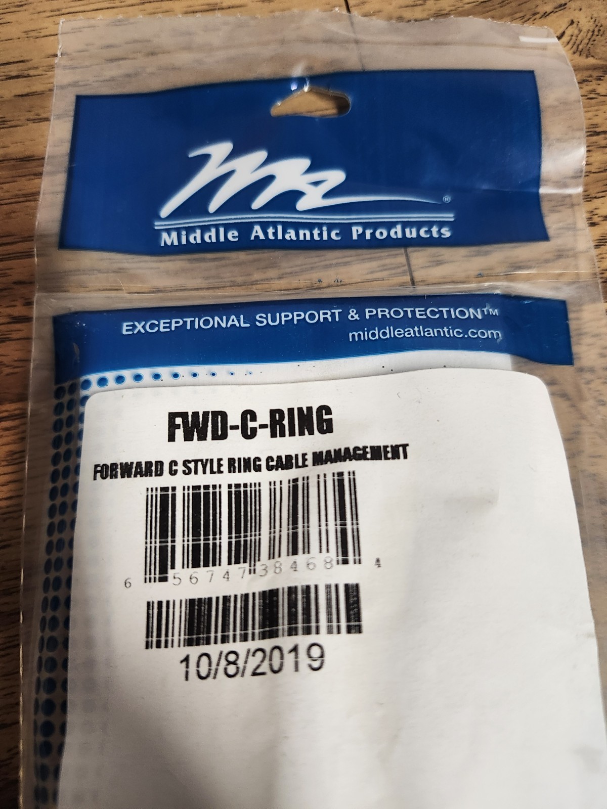 Middle Atlantic Products Forward C Style Ring Cable Management
