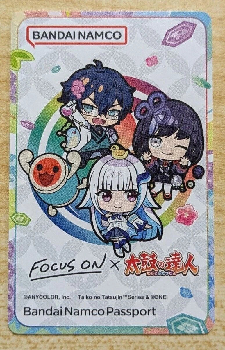 SHIPS FROM USA Bandai Namco Passport Card Taiko no Tatsujin banapassport IC