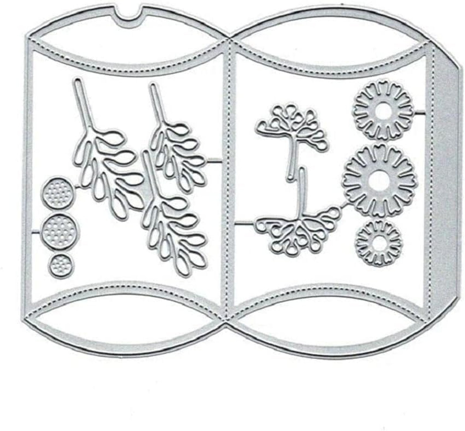 3D Pillow Gift Box Die Cuts for Card Making, Metal Cutting Dies Paper Craft D...