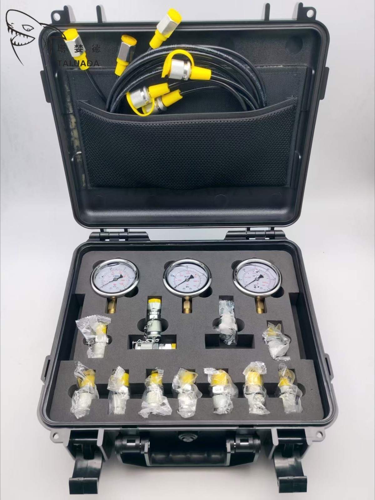 Excavator Hydraulic Oil Pressure Gauge Set Detection Instrument Pressure Gauge