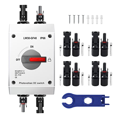 32A DC 1200V PV Solar Disconnect Switch, IP66 Waterproof & Lightning