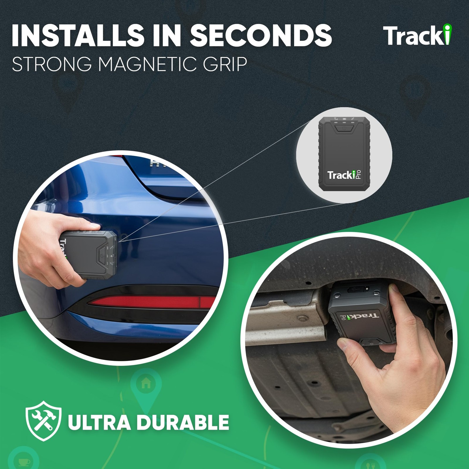 Tracki Pro GPS Tracker for Vehicles – (Subscription Required)