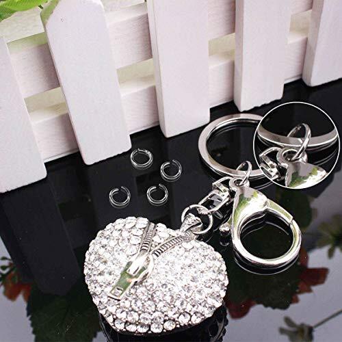 600 Pcs Silver Plated Jump Rings Split Rings Circle Clasp Connecting Rings