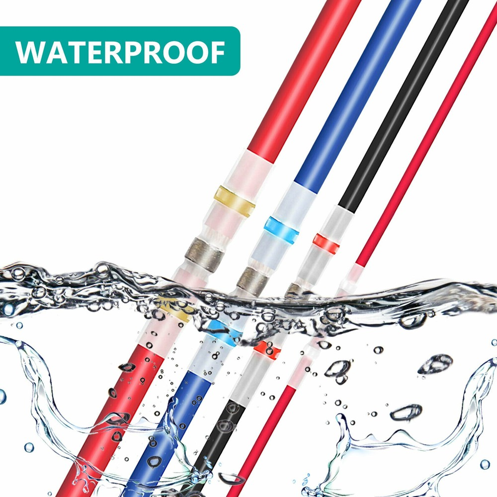 340PCS Waterproof Heat Shrink Solder Seal Sleeve Butt Terminals Wire Connectors