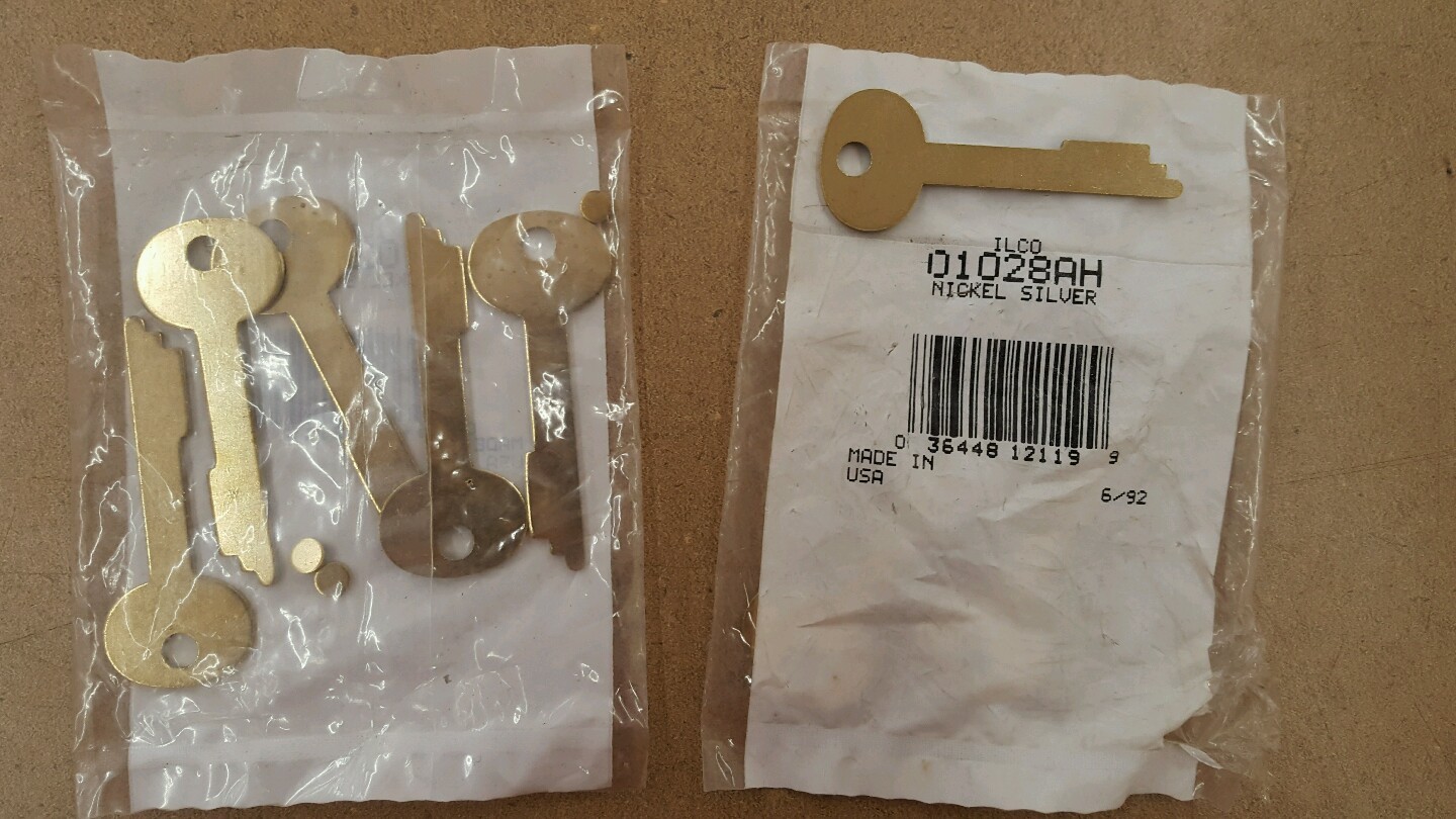 ILCO 01028AH KEY BLANK-- 5 PACK