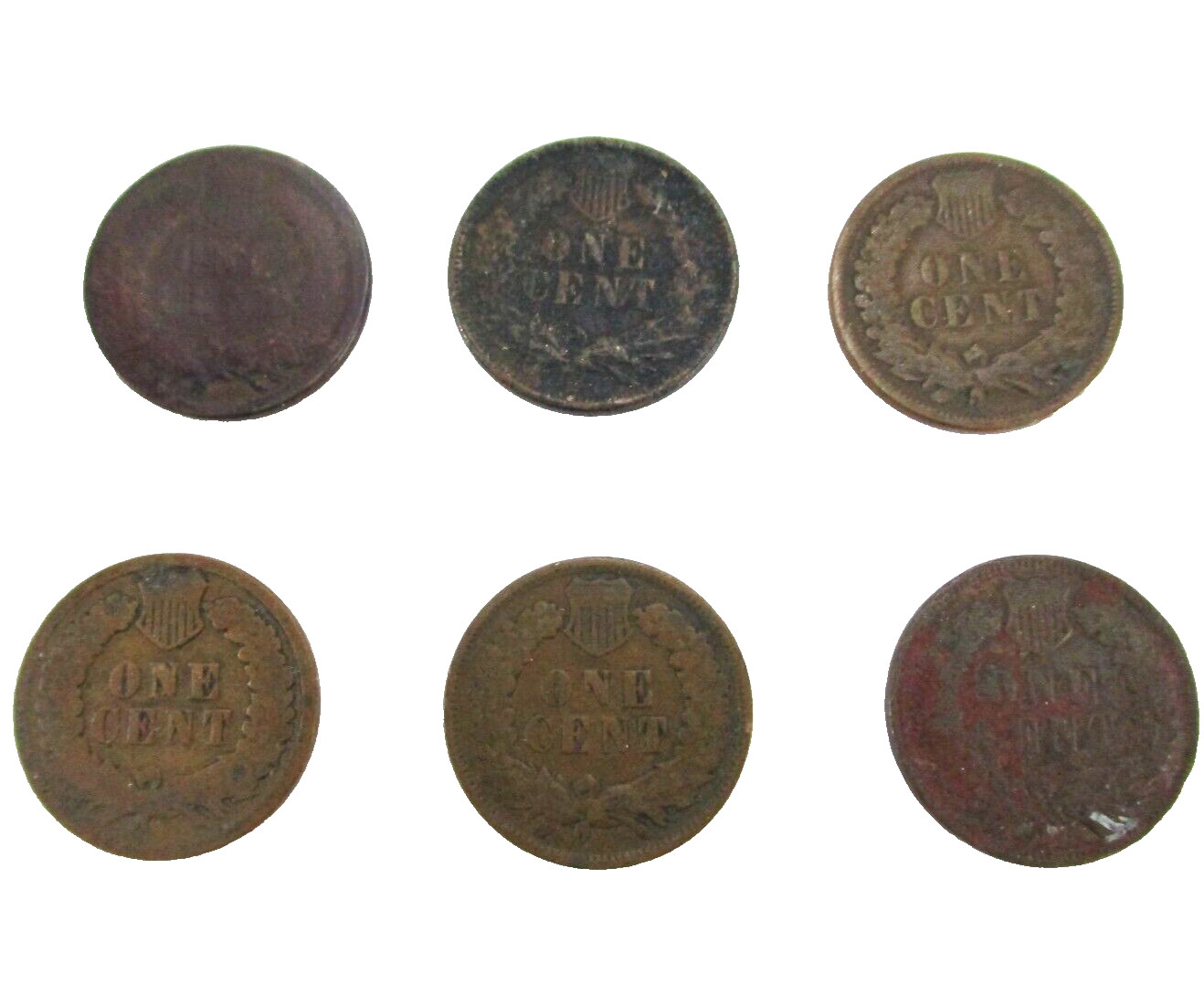 1888-1907 9x INDIAN HEAD CENT COINS!!