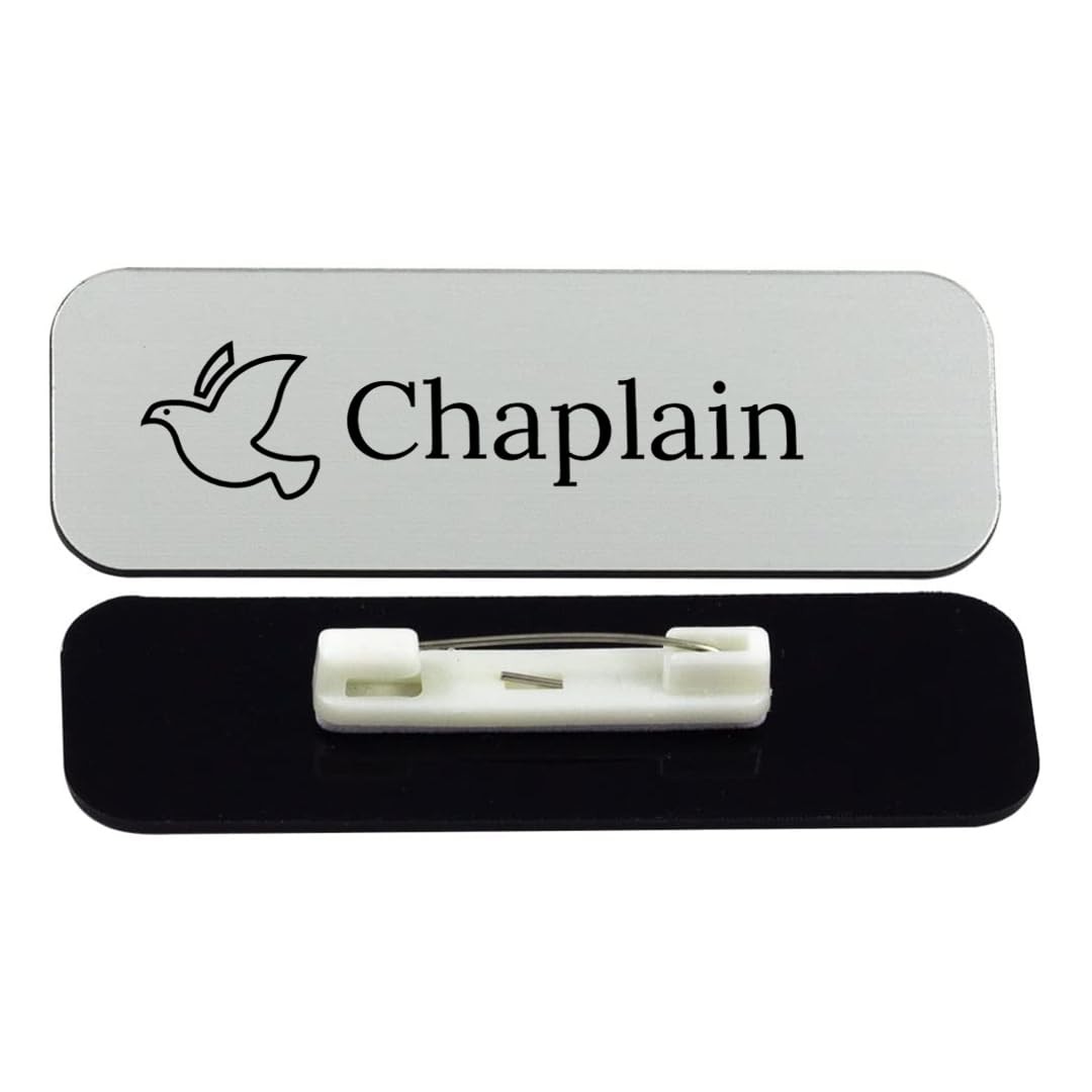 Chaplain 1 x 3" Rounded Corner Name Badge | Care Home Specialism & Role