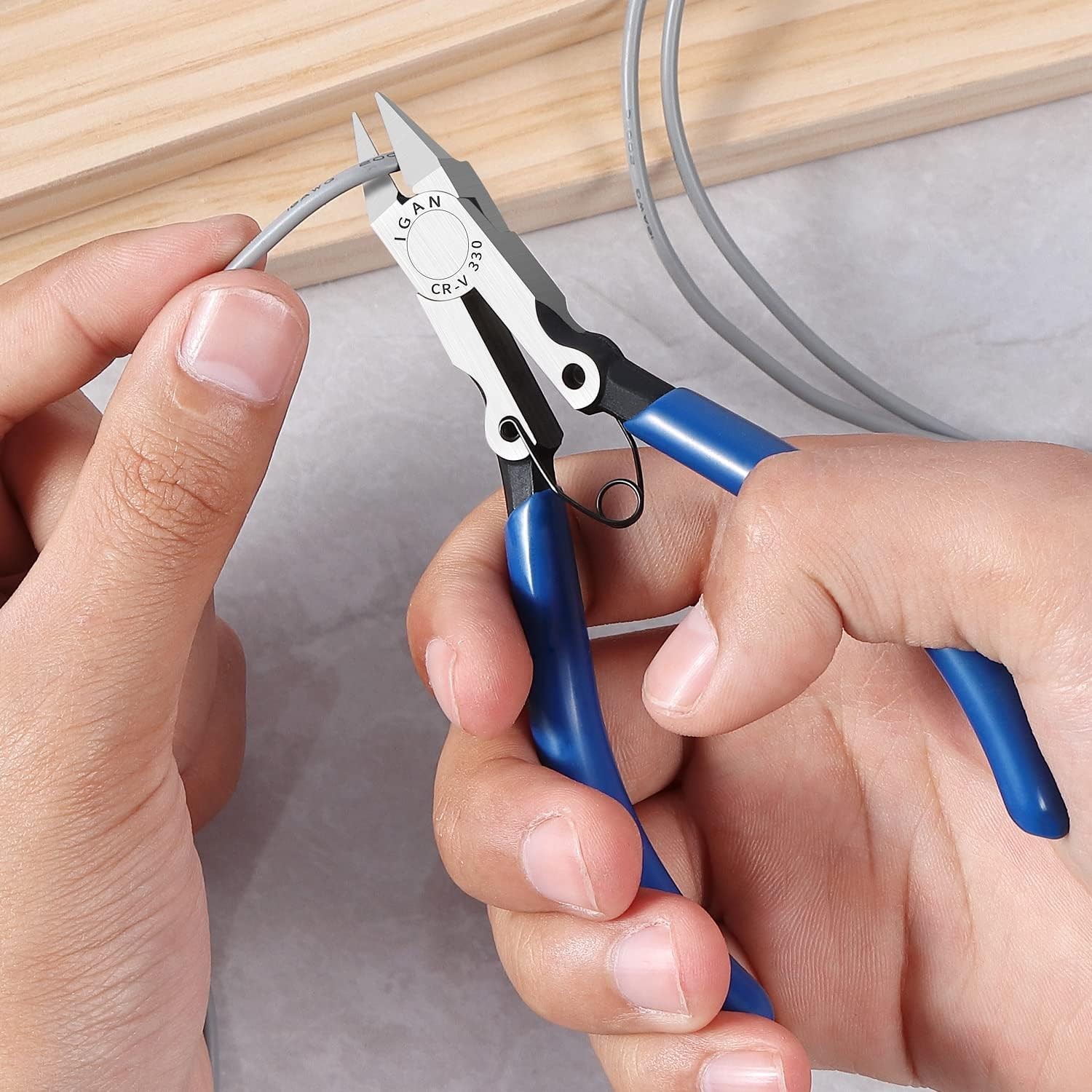 -330 Flush Cutters, Precision Wire Cutter, Flush Pliers, Wire Snips, Electrical