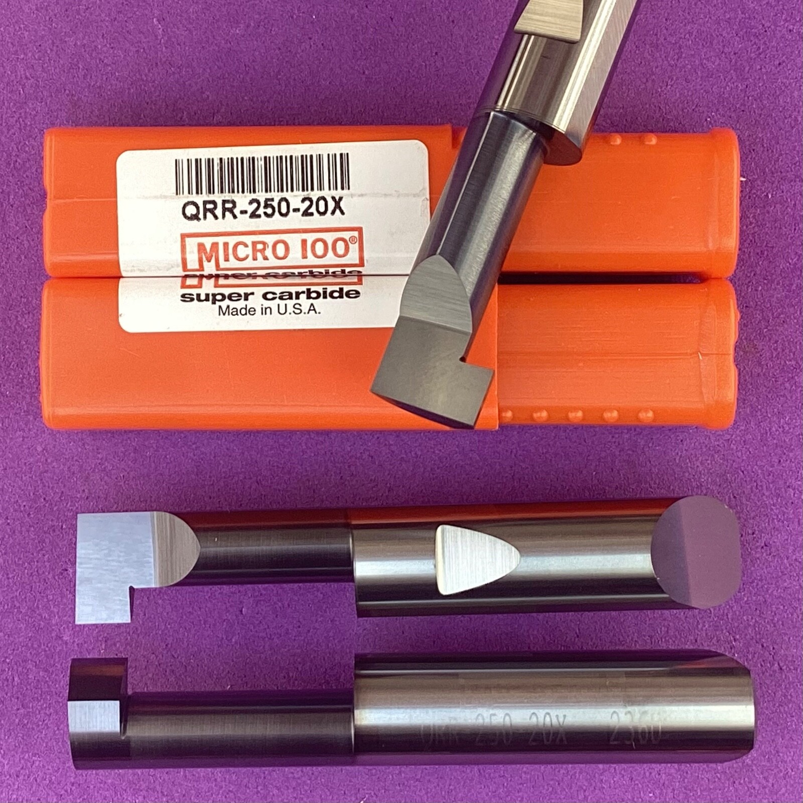 MICRO 100 QRR-250-20X Quick Change Retaining Ring Bar; 1/2" Shank🎯Machinist