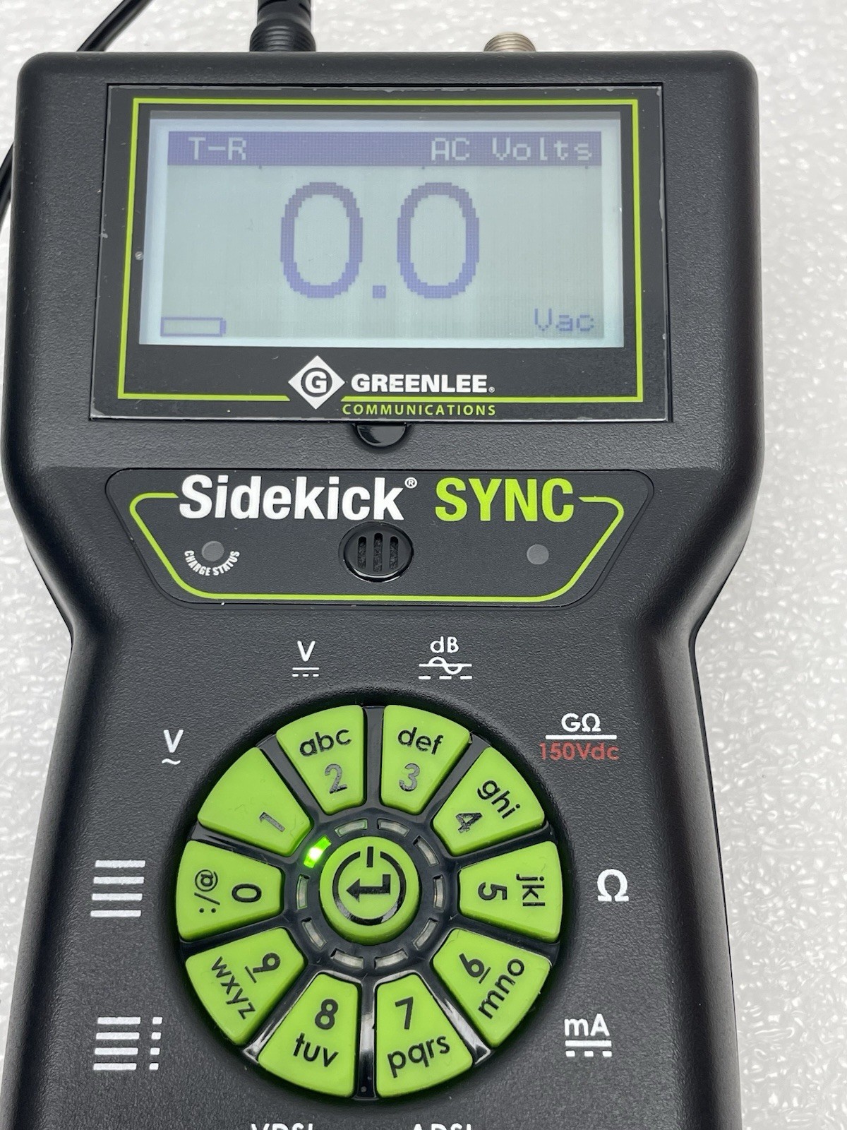 GREENLEE SIDEKICK SYNC 1160-1000 CABLE TESTER METER TOOL TESTED NEED NEW BATTERY