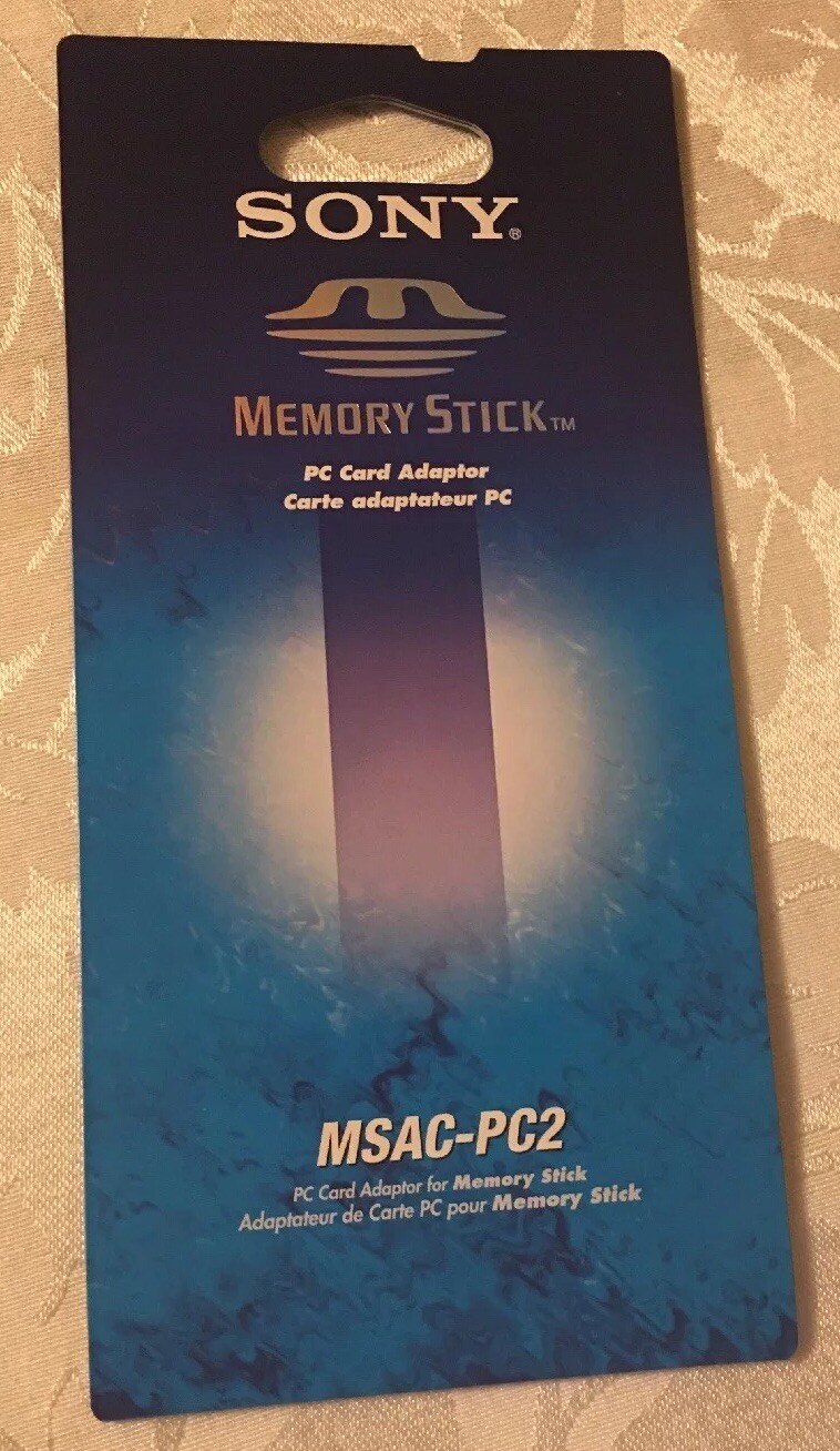 Sony PC Card Adaptor For Memory Stick Instructions Only