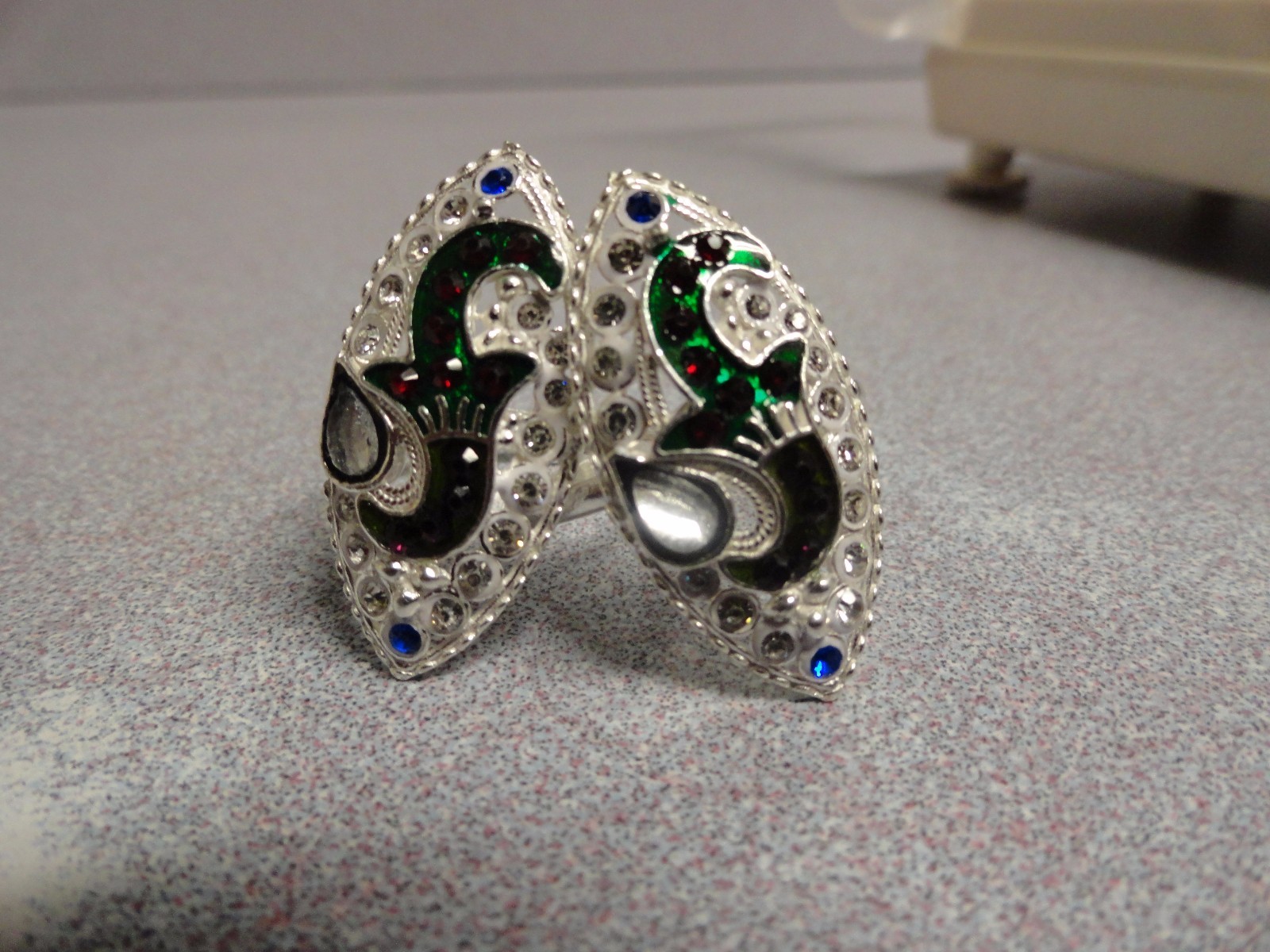 HANDMADE 925 STERLING SILVER TOE RING PAIR INDIAN BICHIYA PAIR SIZE ADJUSTABLE