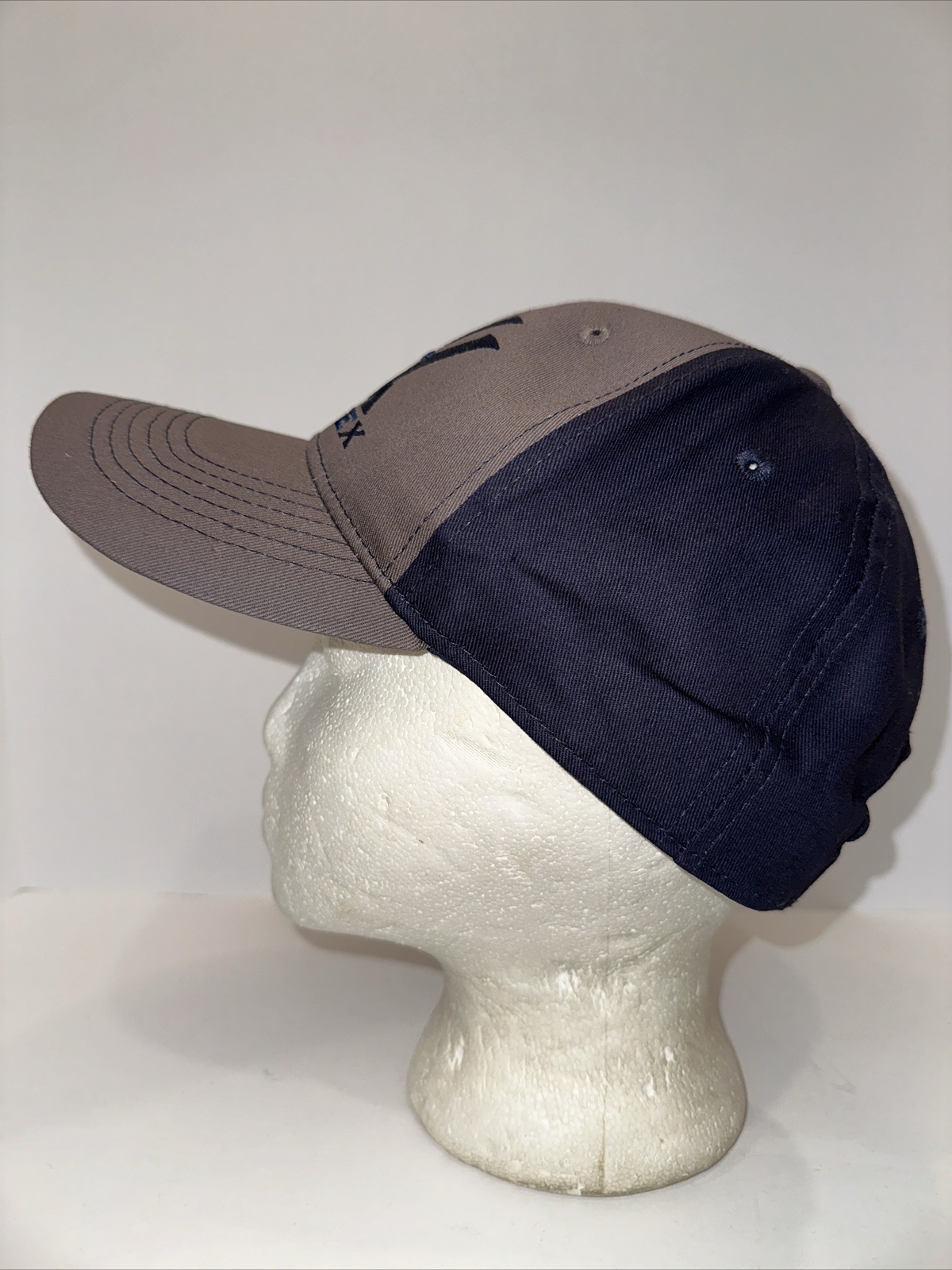 Vortex Snap Back Strap Gray and Blue Hat by Vortex Pristine Condition