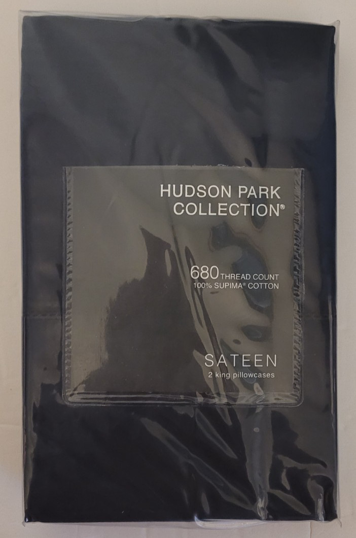 Hudson Park Collection Sateen Pillowcases, 2 King Pillowcases 680 Thread Count