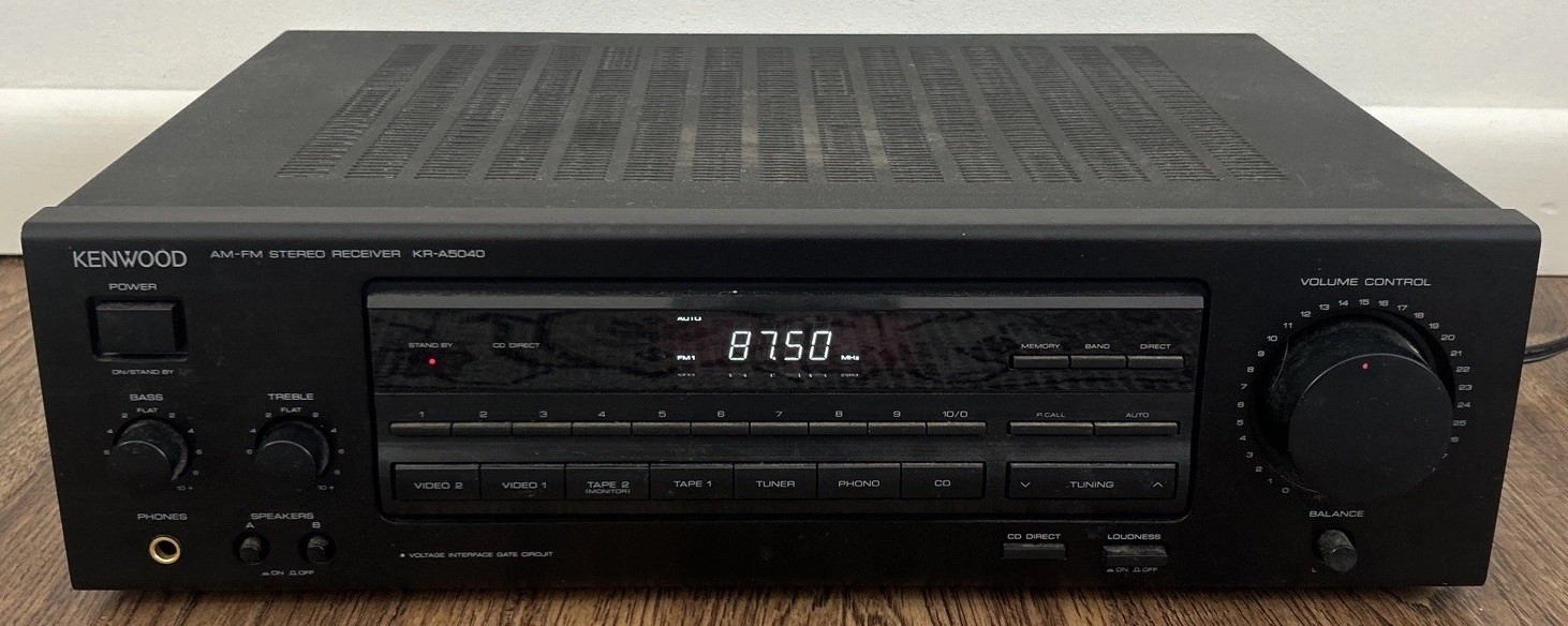 Kenwood KR-A5040 AM/FM Stereo Receiver - Untested