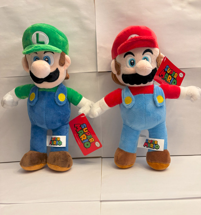 Super Mario and Luigi Plush Toy - 12 inches
