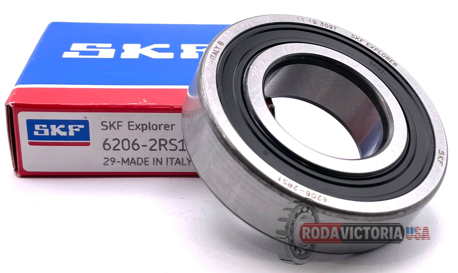 BEARING 6206 2RS1 C3 Deep Groove Ball Bearing, Rubber Sealed 30x62x16mm 6206DDU