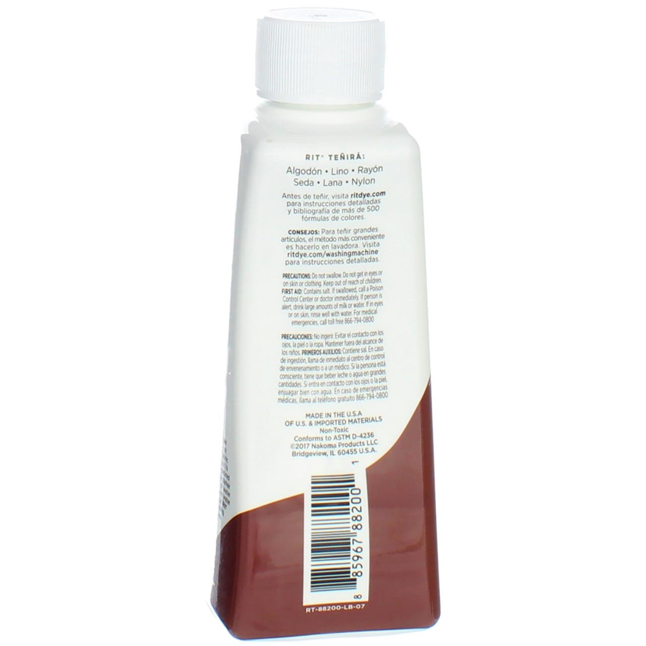 3 Pack Rit All-Purpose Liquid Dye, Cocoa Brown, 8 fl oz