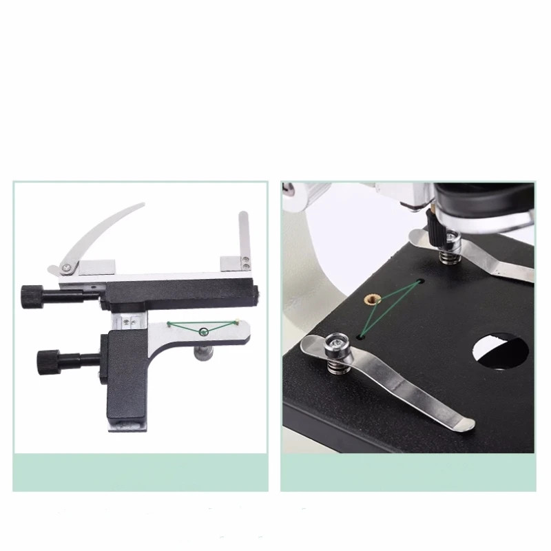 XSP Biological Microscope Mechanical Stage X-Y Movable Stage with Scale Ruler
