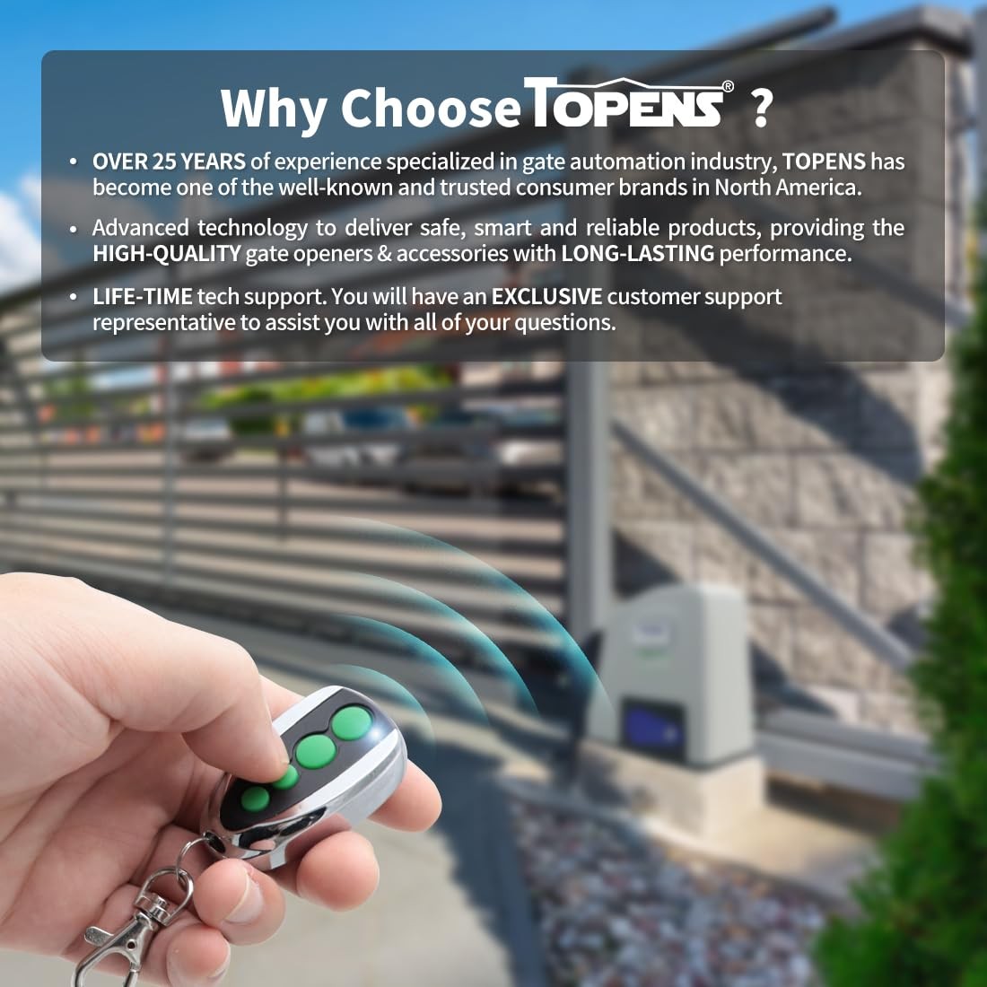 M12 Remote Control 4-Button Transmitter for Automatic Swing Sliding Gate Opener