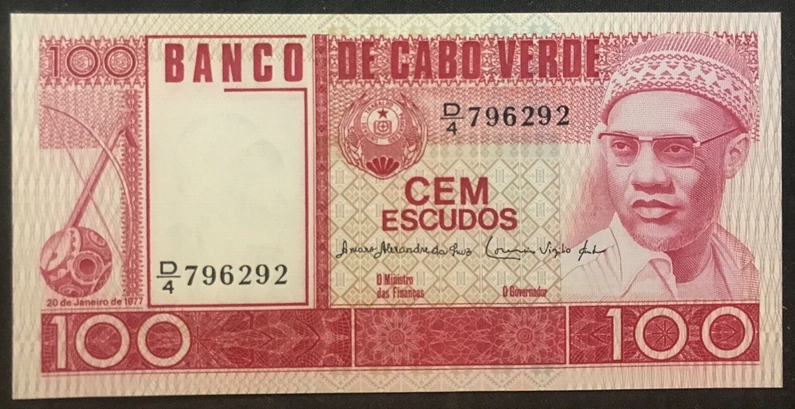 Cape Verde 100 Escudos KM #54 Gem C.U. 1977