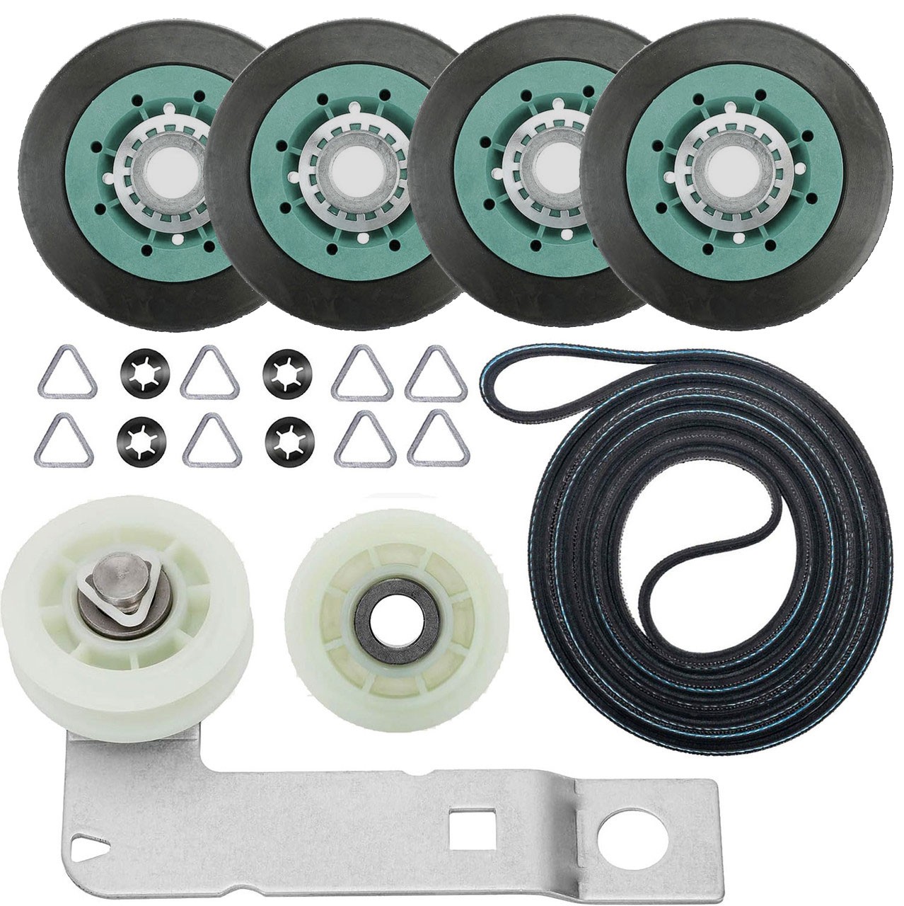 Kenmore 110.61633610 Dryer Rollers Pulley Bracket Belt Kit