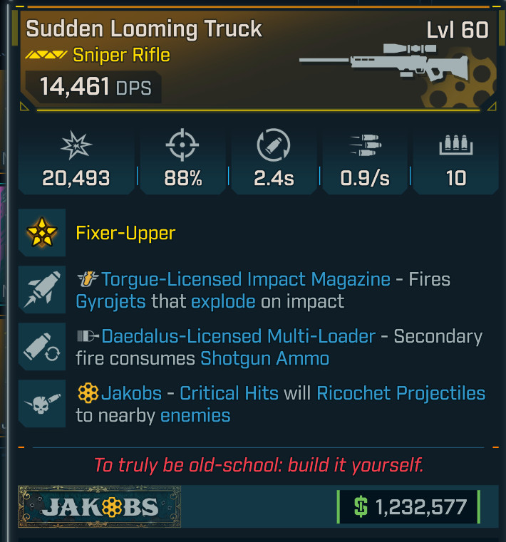 Borderlands 4 OP⭐TRUCK SNIPER⭐146% CRIT⭐TORGUE IMPACT⭐SHOTGUN AMMO